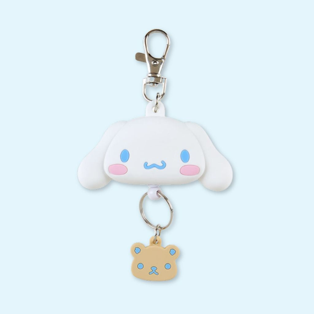 Porte-clé rétractable tête cinnamoroll 3D