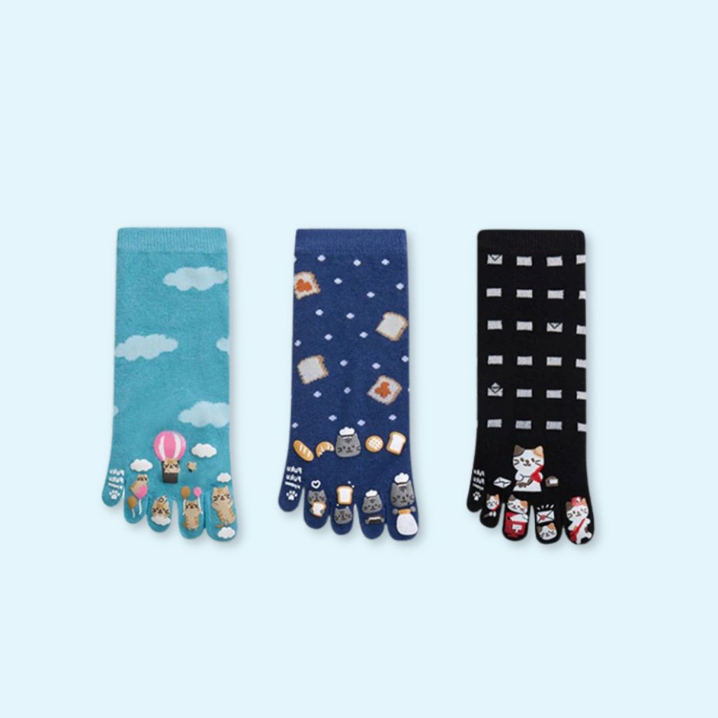 Chaussettes doigt de pied Fuku Fuku Nyanko