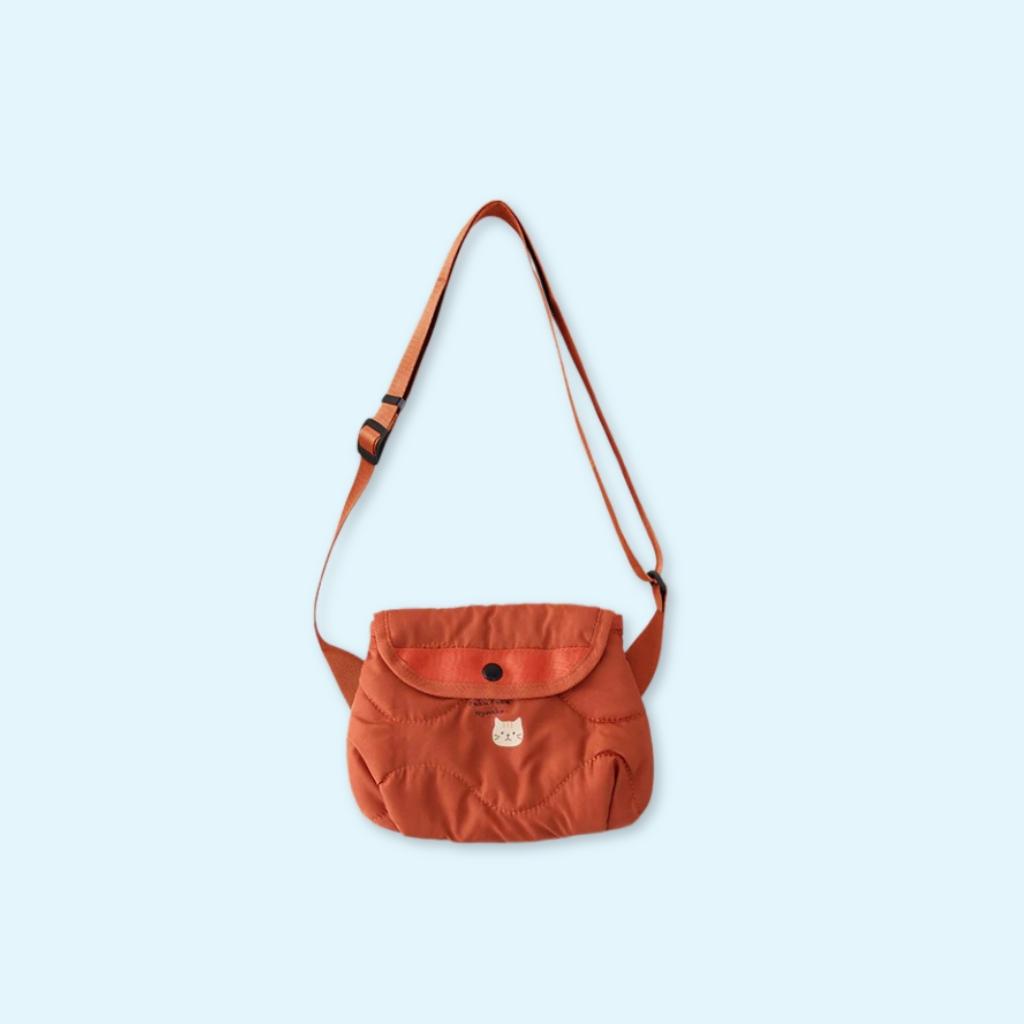 Fuku Fuku Nyanko Quilted Crossbody Bag