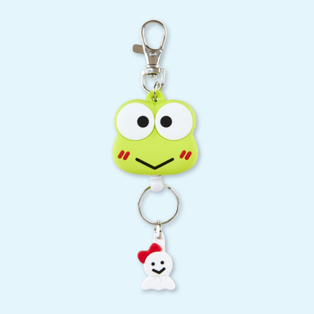 Porte-clé rétractable tête Keroppi 3D