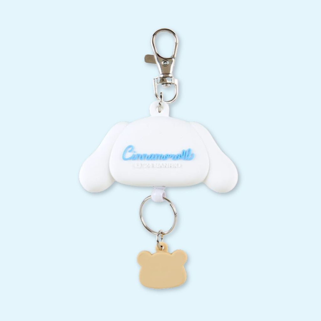 Porte-clé rétractable tête cinnamoroll 3D