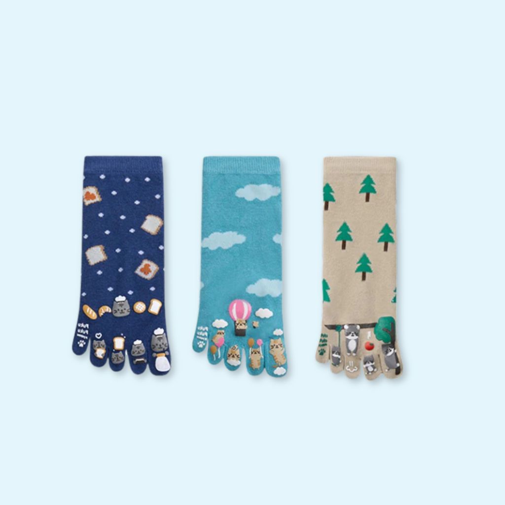 Chaussettes doigt de pied Fuku Fuku Nyanko
