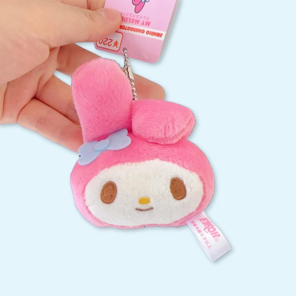 My Melody Face mascot plush keycharm
