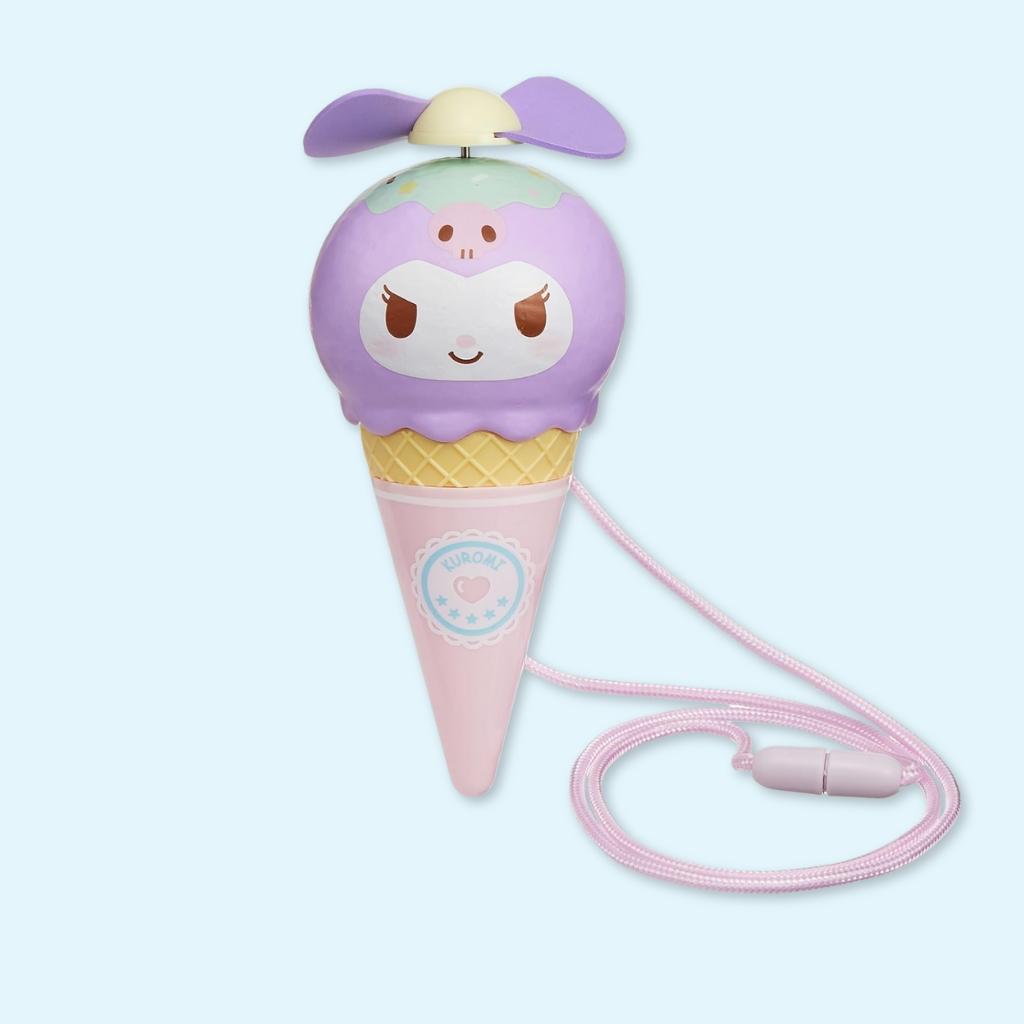 Ventilateur électrique portable Kuromi en forme de glace