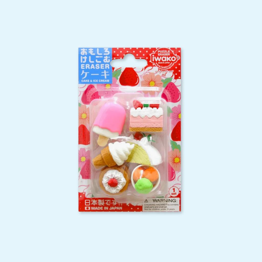 Cake & Ice Cream Edition - Iwako Eraser Set
