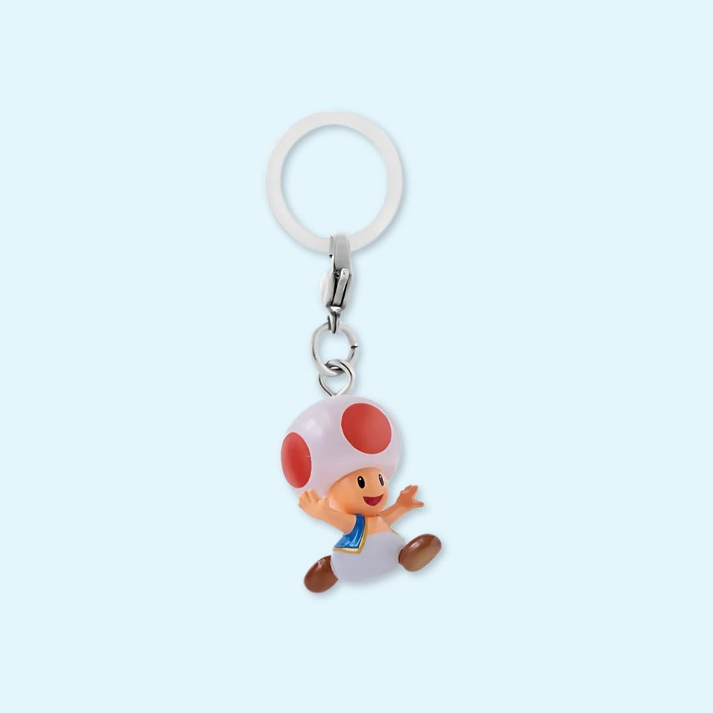 Super Mario Charm Keychain - Toad