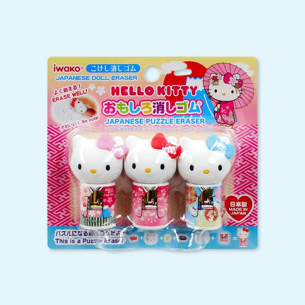 Hello Kitty Kokeshi Puzzle Eraser by Iwako