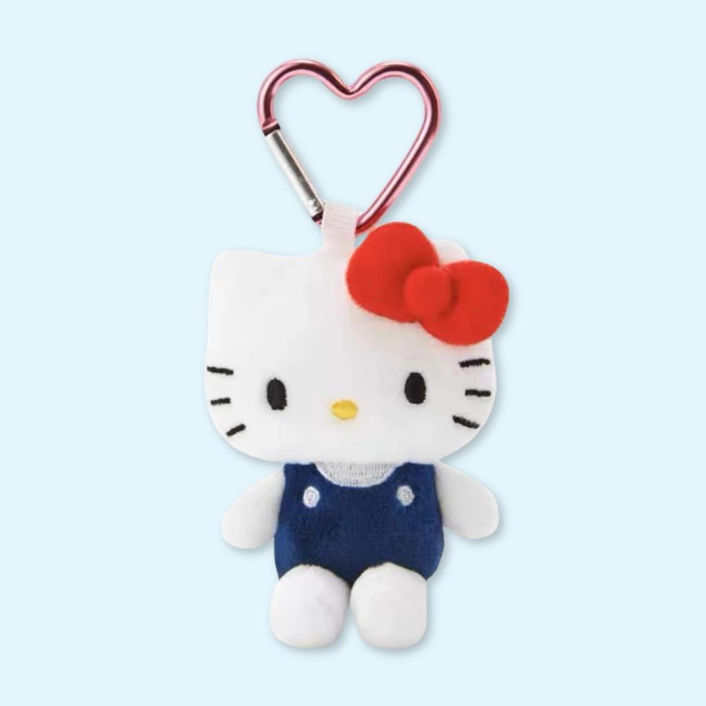 Hello Kitty Plush mascot holder with heart carabiner