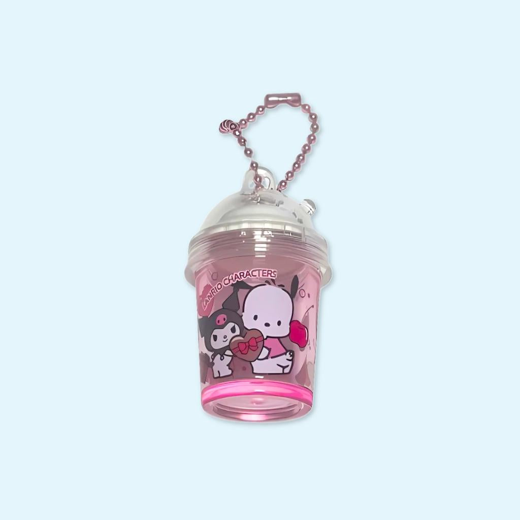 Kuromi and Pochacco 's Frappe keycharm
