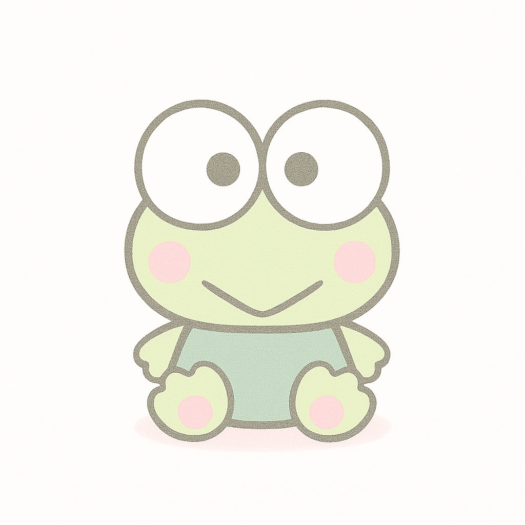 Keroppi Donuts Decorative Gold Sticker Set