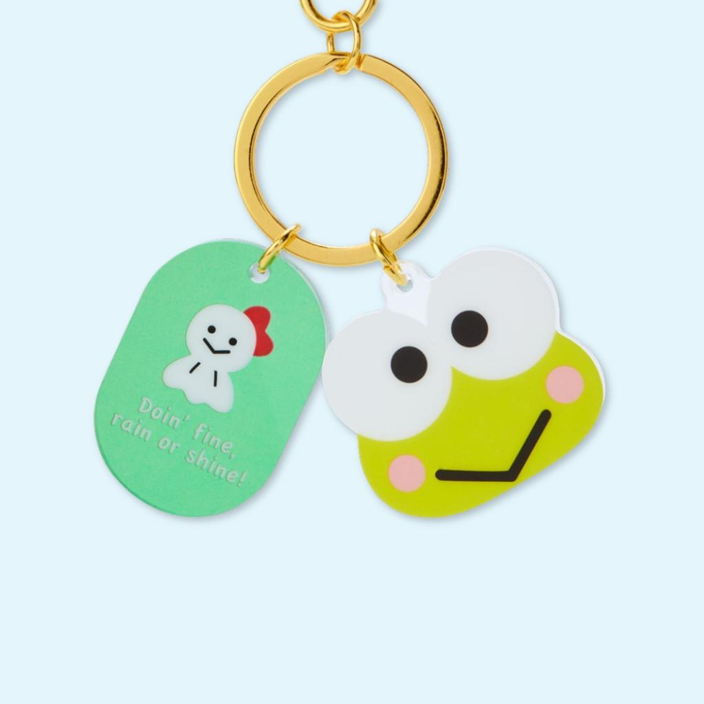 Keroppi Face Shape Keychain
