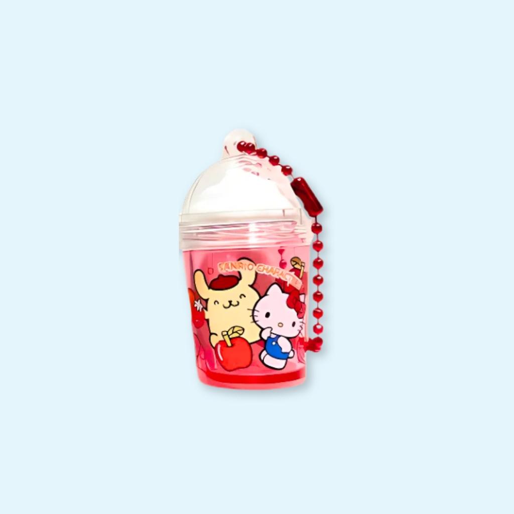 Hello Kitty and Pompompurin's Frappe keycharm