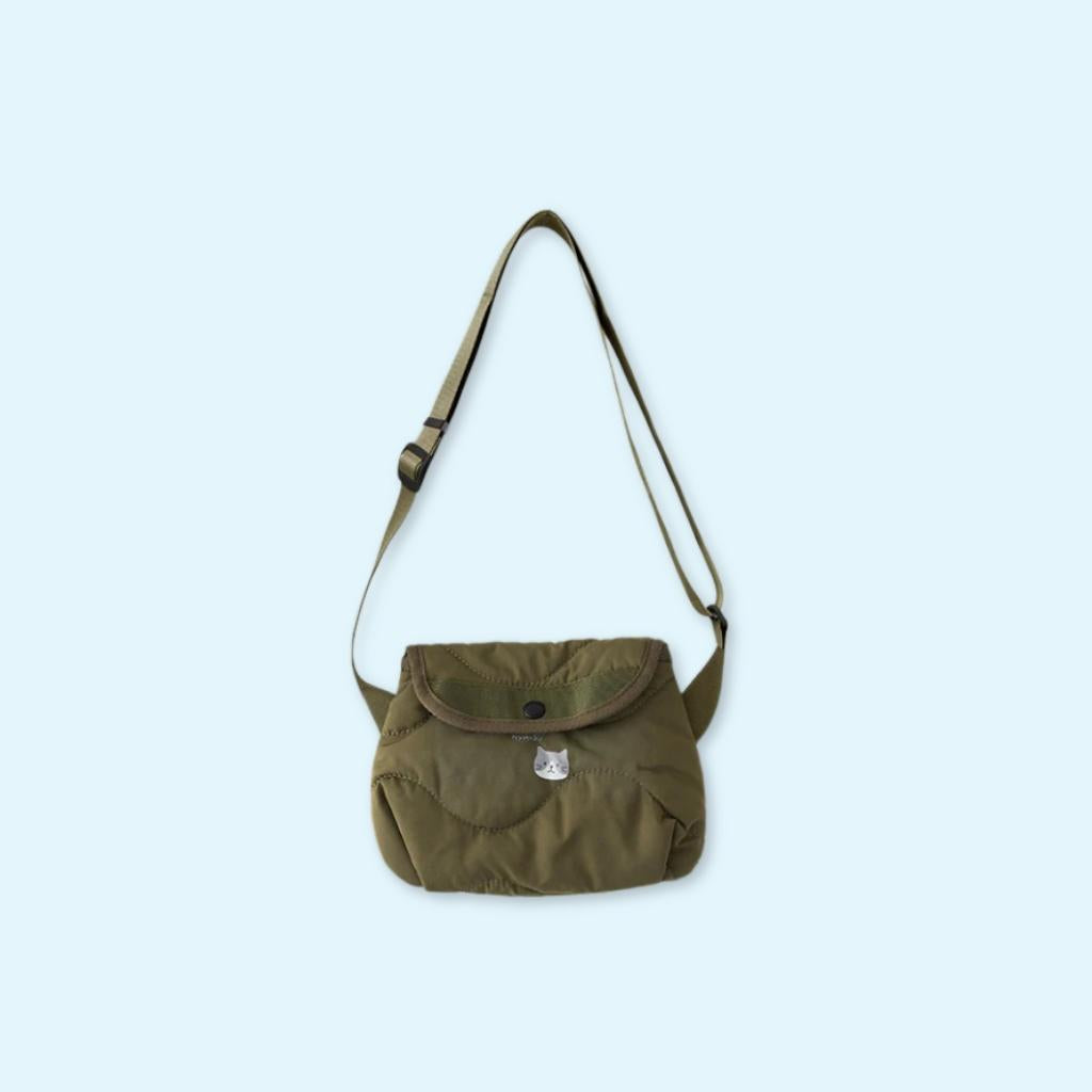 Fuku Fuku Nyanko Quilted Crossbody Bag