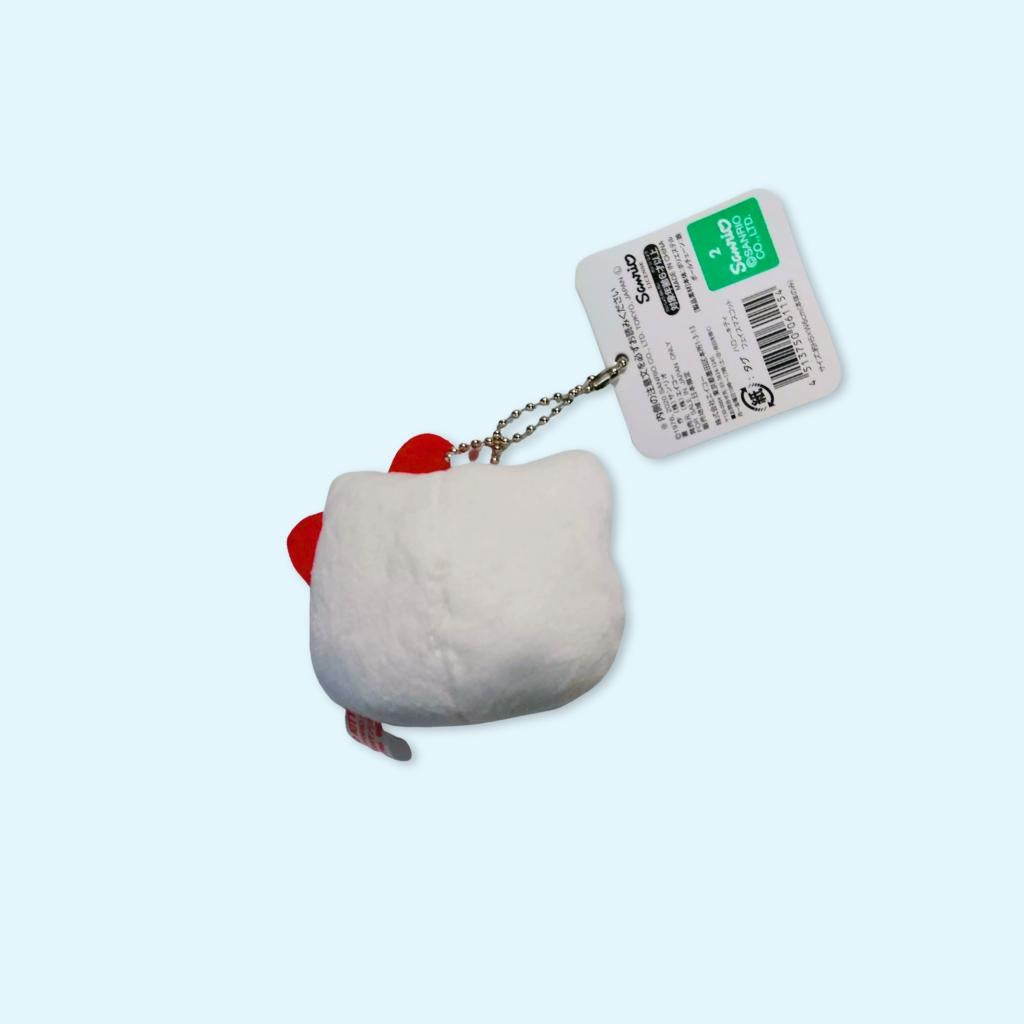 Hello Kitty Face mascot plush keycharm