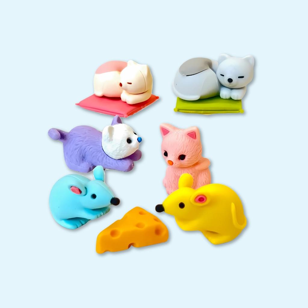Cat & Mouse Edition - Iwako Eraser Set