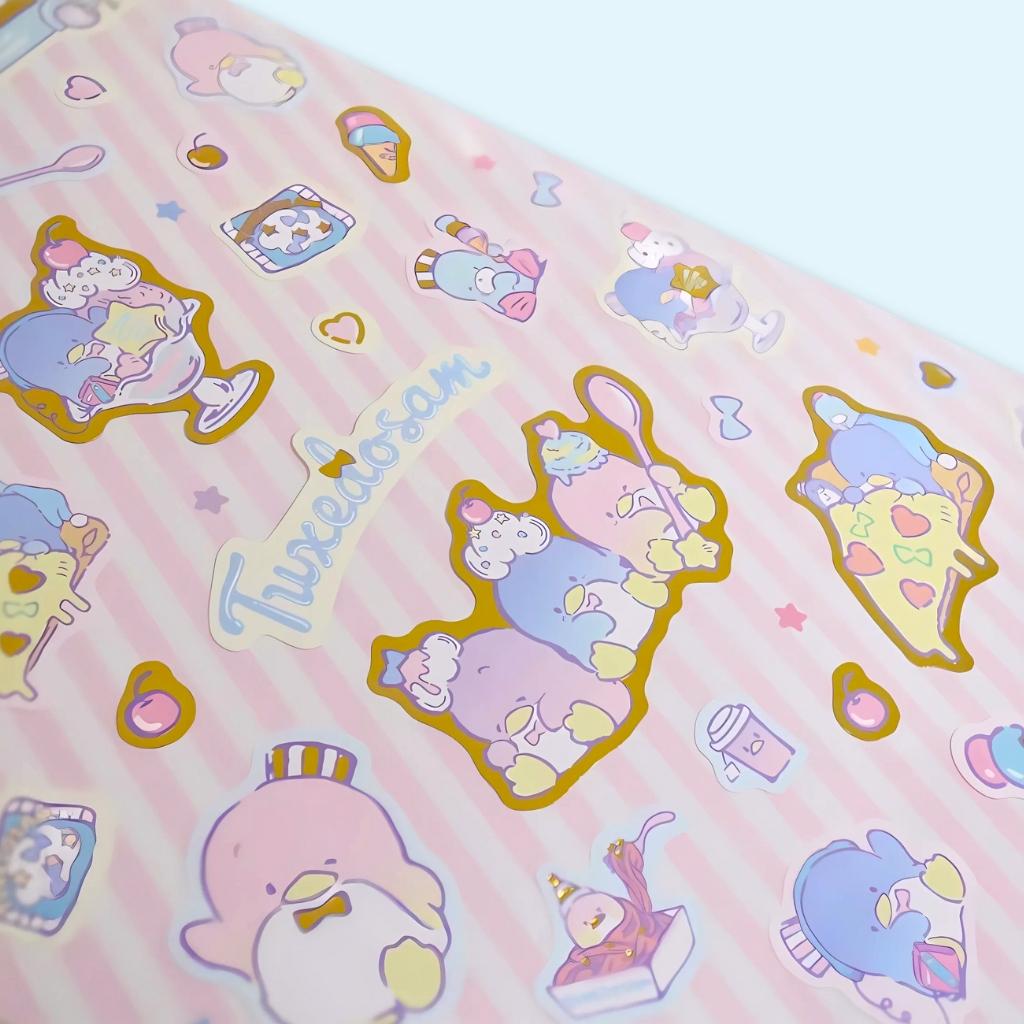 Tuxedosam Cafe Decorative Gold Sticker Set