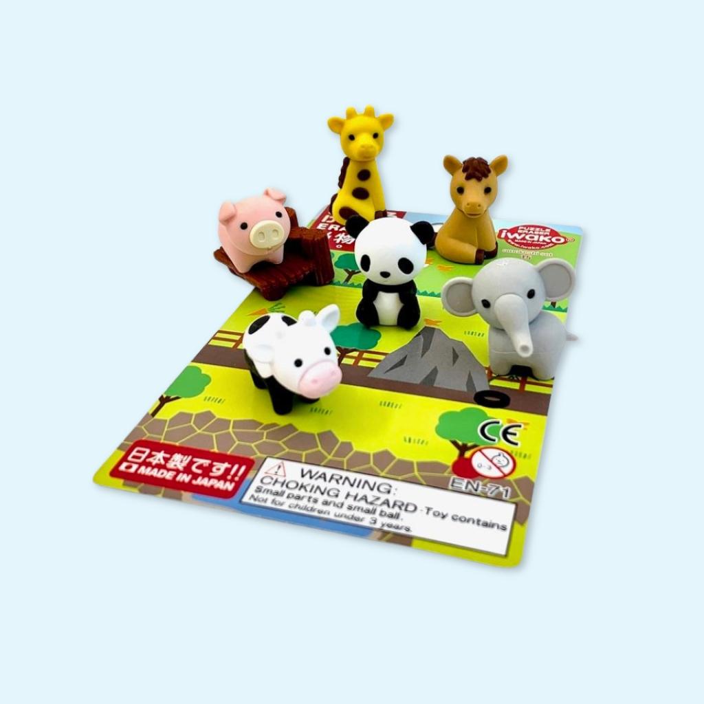 Zoo Animals Edition - Iwako Eraser Set