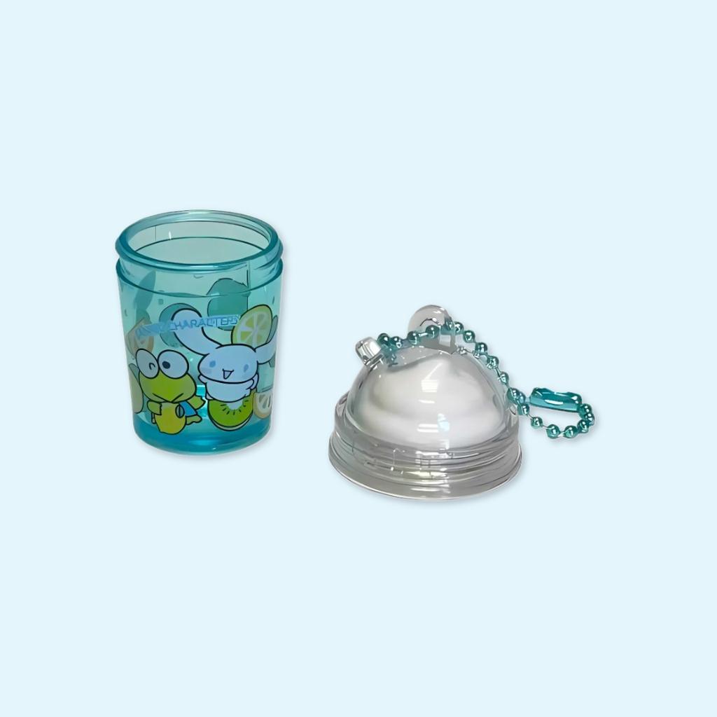 Cinnamoroll and Keroppi's Frappe keycharm