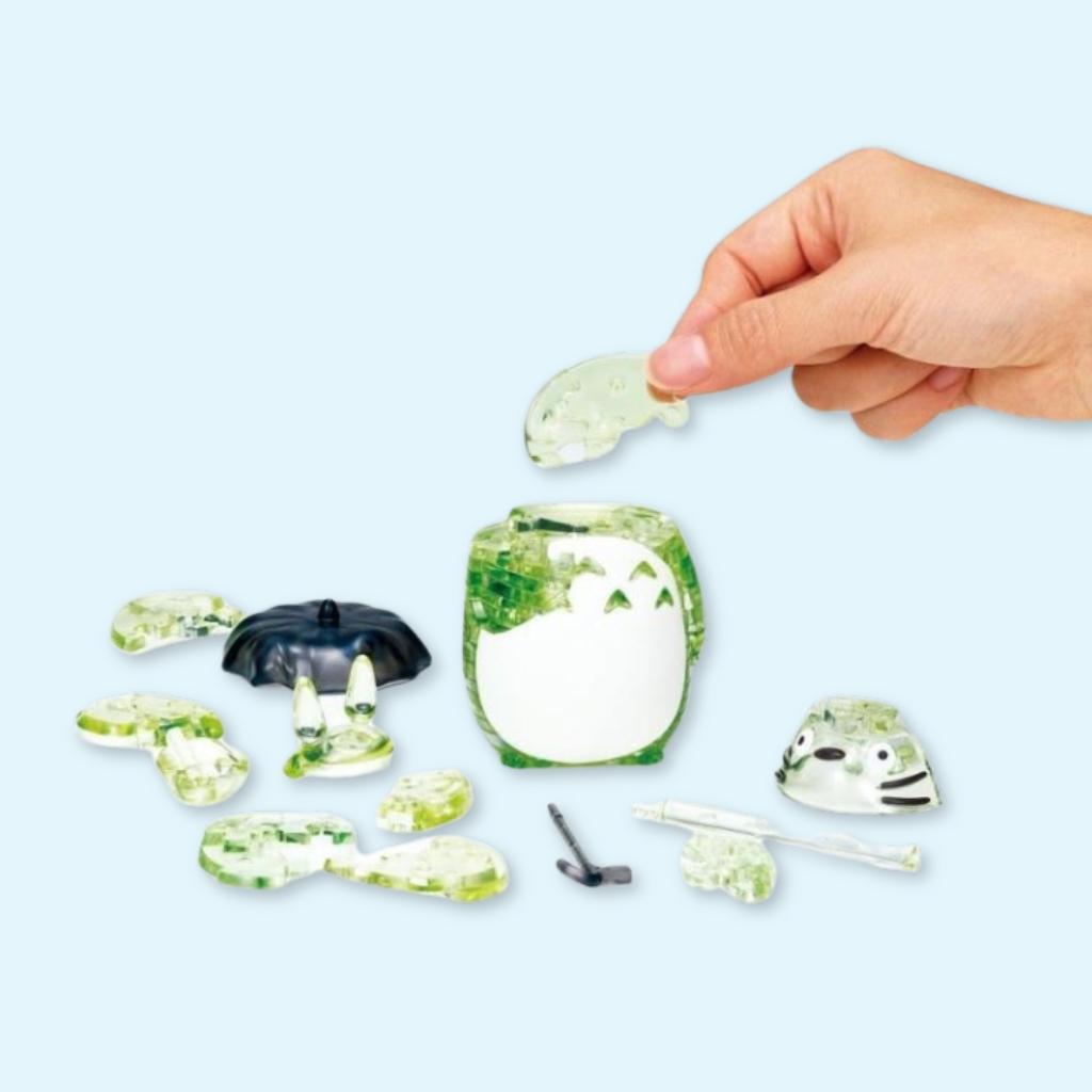 My Neighbor Totoro Totoro 3D Crystal Puzzle  Green Glow Edition