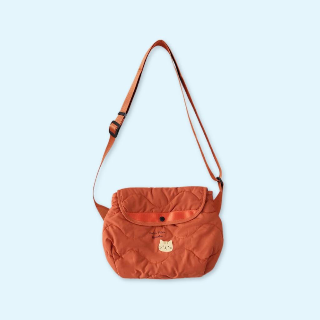 Fuku Fuku Nyanko Quilted Crossbody Bag