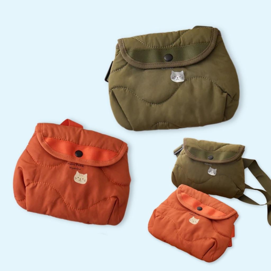 Fuku Fuku Nyanko Quilted Crossbody Bag