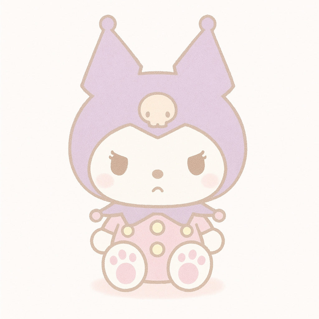 Kuromi Standing Plush M - Pitatto Friends