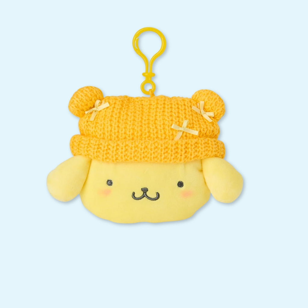 Mini plush keychain pouch