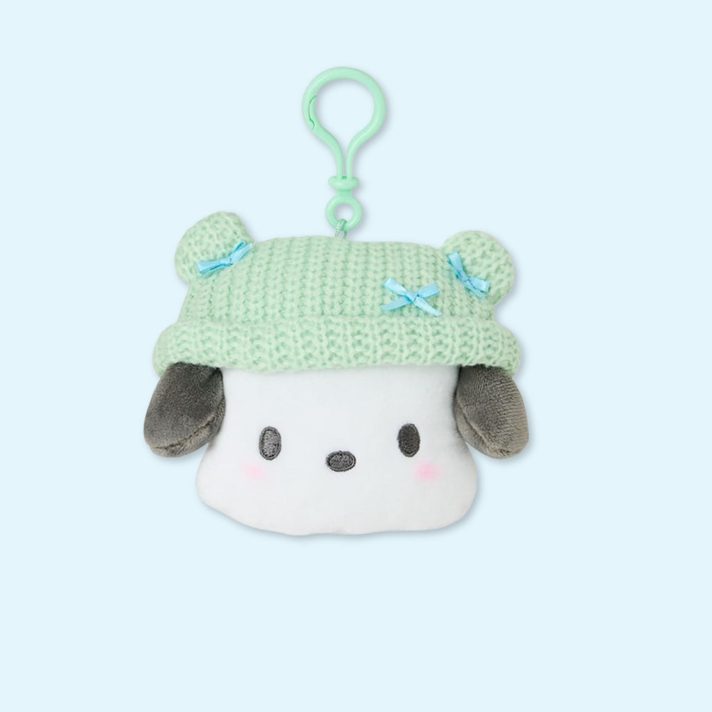 Mini plush keychain pouch